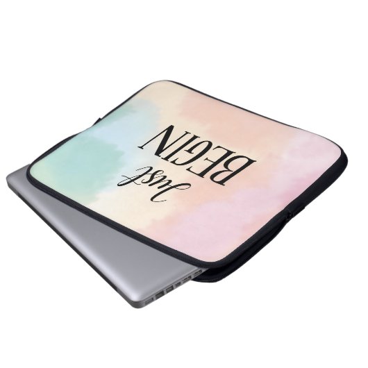 Just Begin Laptopschutzhülle (Vorne Knopf)