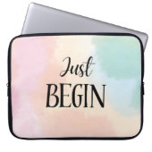 Just Begin Laptopschutzhülle (Vorderseite)