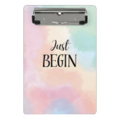 Just Begin Mini Klemmbrett (Vorderseite)