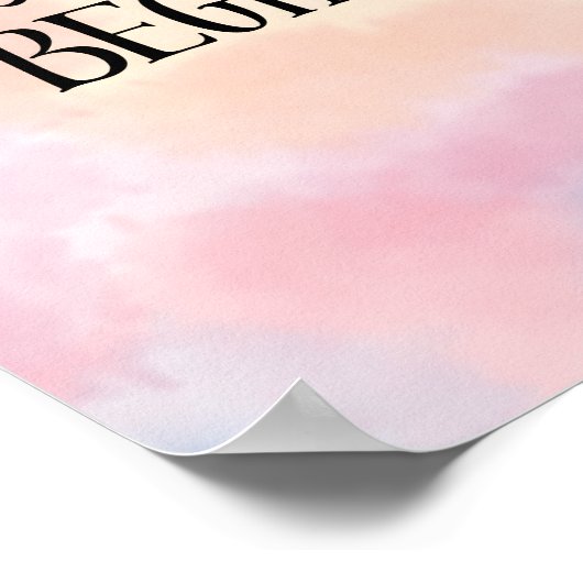 Just Begin Poster (Ecke)