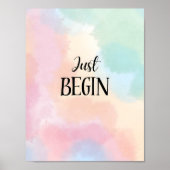 Just Begin Poster (Vorne)