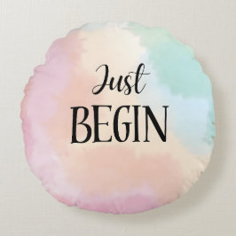 Just Begin Rundes Kissen