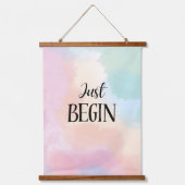 Just Begin Wandteppich Mit Holzrahmen (Vorderseite)