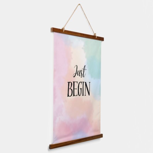 Just Begin Wandteppich Mit Holzrahmen (Gewinkelt)