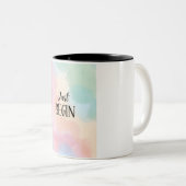Just Begin Zweifarbige Tasse (VorderseiteRechts)