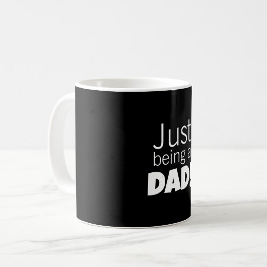 Just being a Dad  Kaffeetasse (Vorderseite Links)