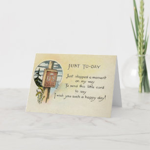 Just Beursache Greeting Card (1921) Karte