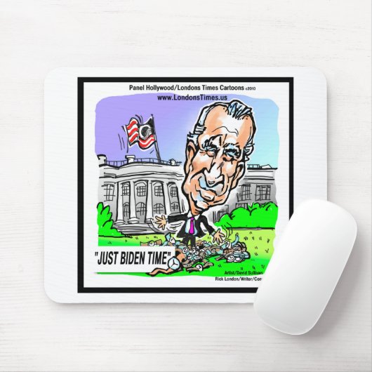Just Biden Time Funny politischen T-Shirts Tasse G Mousepad (Mit Mouse)
