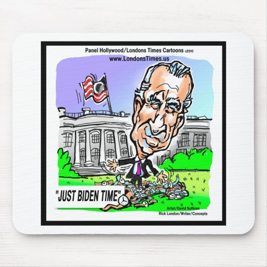 Just Biden Time Funny politischen T-Shirts Tasse G Mousepad (Vorne)