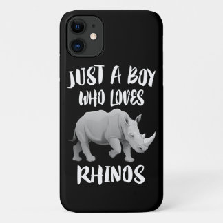 Just Boy Who Loves Rhinos Animal Gift Case-Mate iPhone Hülle