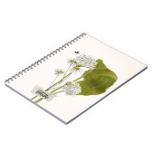 "Just Breathe" a Simple Minimalist Daisy Notebook Notizblock (Linke Seite)