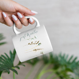 "Just Breathe" Boho Minimalistisch Kaffeetasse