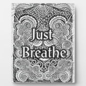 Just Breathe - Calming Mandala Inspiriert Fotoplatte (Vorderseite)
