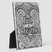 Just Breathe - Calming Mandala Inspiriert Fotoplatte (Seite)