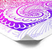 Just Breathe - Calming Mandala Inspiriert Poster (Ecke)