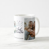 "Just Breathe" Dandelion Foto Tasse (VorderseiteRechts)
