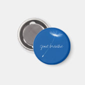 Just breathe - Dandelions floating Magnet (Vorderseite/Rückseite)