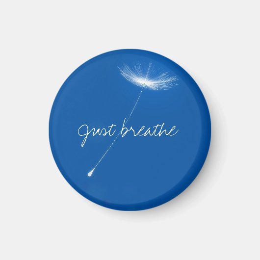 Just breathe - Dandelions floating Magnet (Vorne)