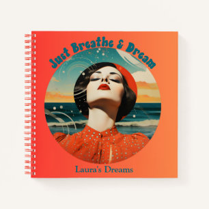 Just Breathe & Dream Retro Journal Notizblock