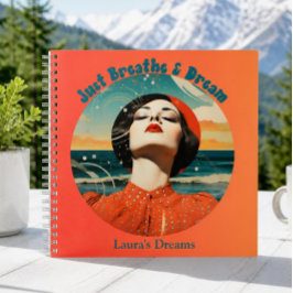 Just Breathe & Dream Retro Journal Notizblock
