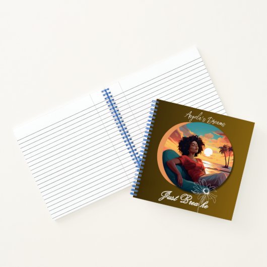 "Just Breathe" Journal Notizblock (Innenseite)