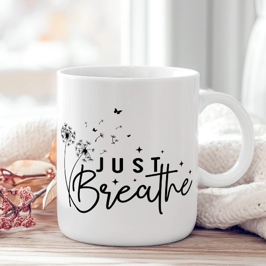"Just Breathe" Kronleuchter Butterfly Kaffeetasse