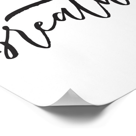 JUST BREATHE Poster (Ecke)