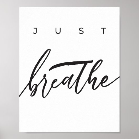 JUST BREATHE Poster (Vorne)