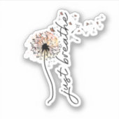 Just breathe sublimation aufkleber (Vorderseite)
