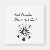 JUST BREATHE / SUN DESIGN MAGNET (Vorne)