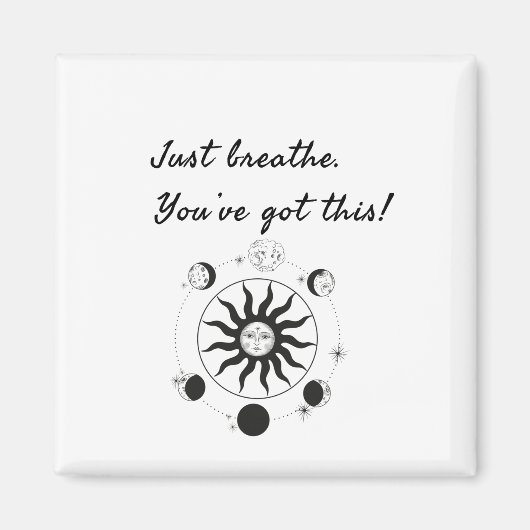 JUST BREATHE / SUN DESIGN MAGNET (Vorne)