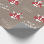 Just Breathe Yoga Santa Geschenkpapier (Ecke)