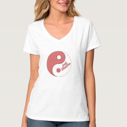 "Just Breathe - Zen Design Women's T - Shirt" T-Shirt (Vorderseite)