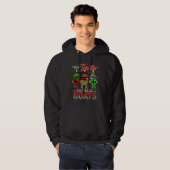 Just Bring Goats Three Leopard Plaid Goats Farmer Hoodie (Vorne ganz)