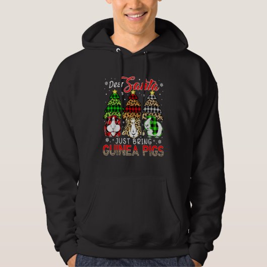 Just Bring Guinea Pigs Three Leopard Plaid Rodents Hoodie (Vorderseite)