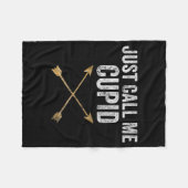 Just Call Me Cud Shirt Retro Arrow Valentine Day Fleecedecke (Vorderseite (Horizontal))