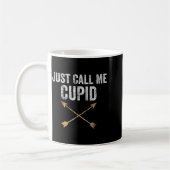 Just Call Me Cud Shirt Retro Arrow Valentine Day Kaffeetasse (Links)