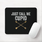 Just Call Me Cud Shirt Retro Arrow Valentine Day Mousepad (Mit Mouse)