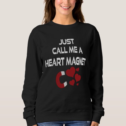 Just Call Me Heart Magne Valentines Teens Youth Sweatshirt (Vorderseite)