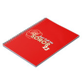 Just Call Me Soror 2023 Crimsom & Cream Notebook Notizblock (Linke Seite)