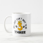 Just Can't Wait To Be Three Kids 3 Year Old Lion B Kaffeetasse (Links)