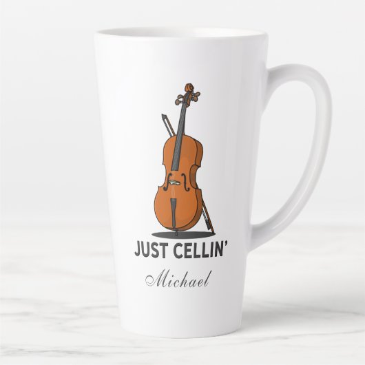 Just Cellin Cellist Performance Music Cello Milchtasse (Rechts)