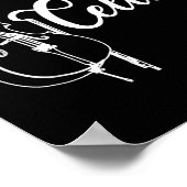 Just Cellin Funny Cellist Musician Gift Cello Poster (Ecke)