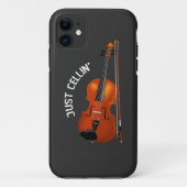 Just Cellin' Funny Chilling Cello Violin Case-Mate iPhone Hülle (Rückseite)