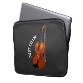 Just Cellin' Funny Chilling Cello Violin Laptopschutzhülle (Vorderseite Links)