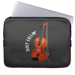 Just Cellin' Funny Chilling Cello Violin Laptopschutzhülle