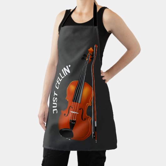 Just Cellin' Funny Chilling Cello Violin Schürze (InSitu)