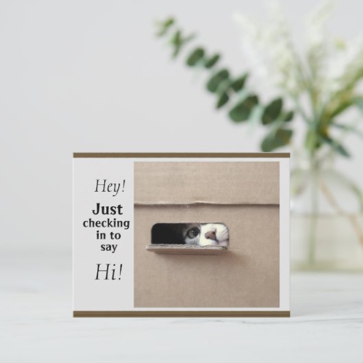 Just Checking Postcard Postkarte (Stehend Vorderseite)