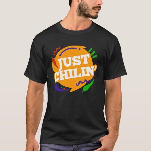 Just Chili n Chilli for spicy fans T-Shirt (Vorderseite)