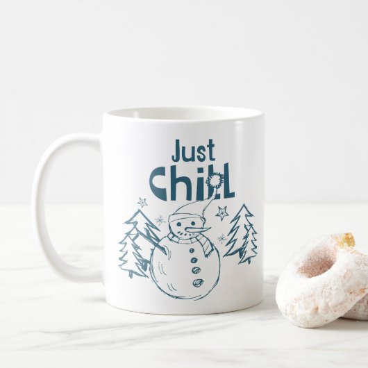 Just Chill Playful Christmas Kaffeetasse (Mit Donut)